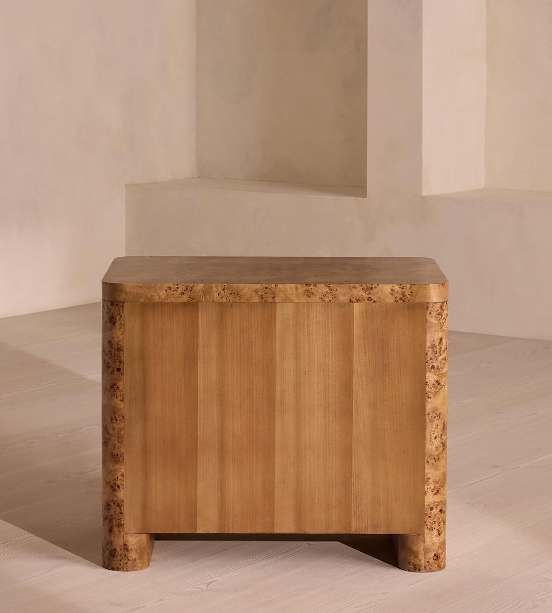 Warwick Bedside Table - Mappa Burl - Large - Images - Image 6