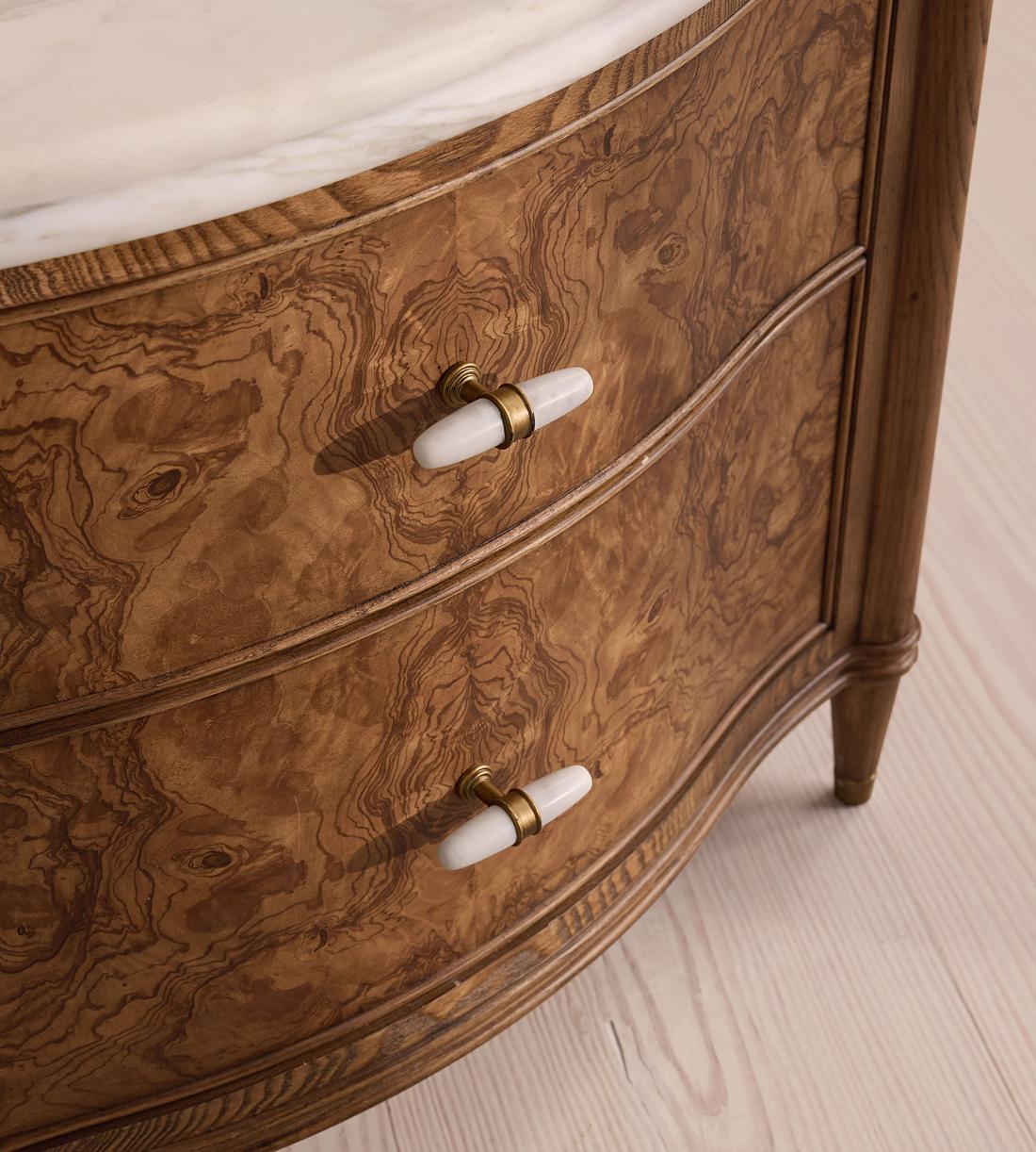 Valerie Bedside Table - Arabescato Corchia Marble - Large - Images - Image 7
