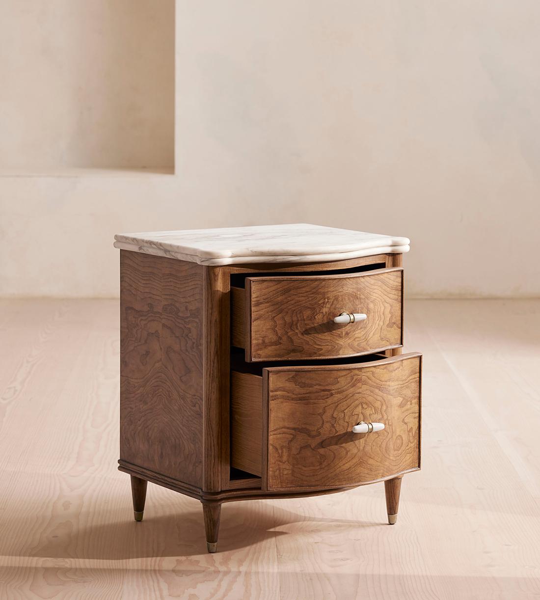 Valerie Bedside Table - Arabescato Corchia Marble - Images - Image 4