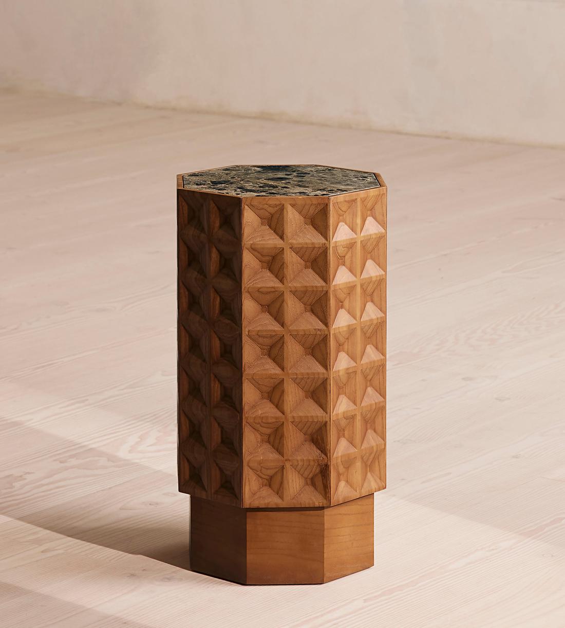 Dante Side Table - Dark Emperador Marble - Listing - Image 3