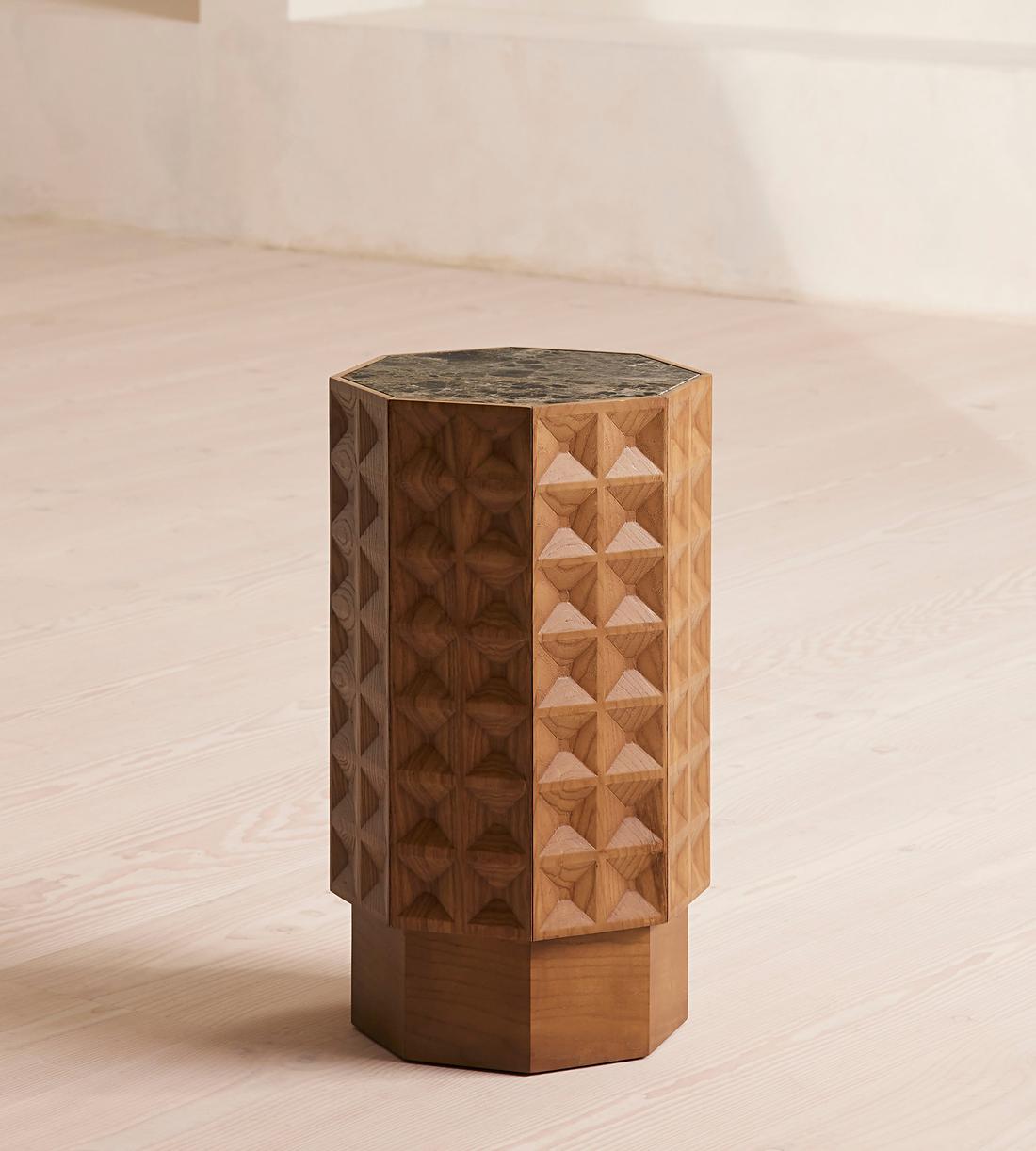 Dante Side Table - Dark Emperador Marble - Listing - Image 4