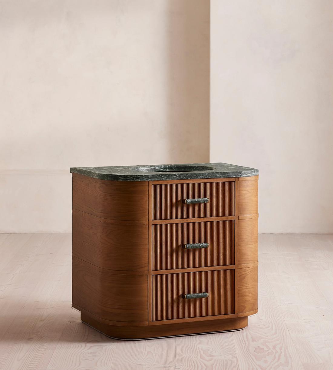 Witley Single Vanity Unit - Napoli Green Marble - Listing - Image 2