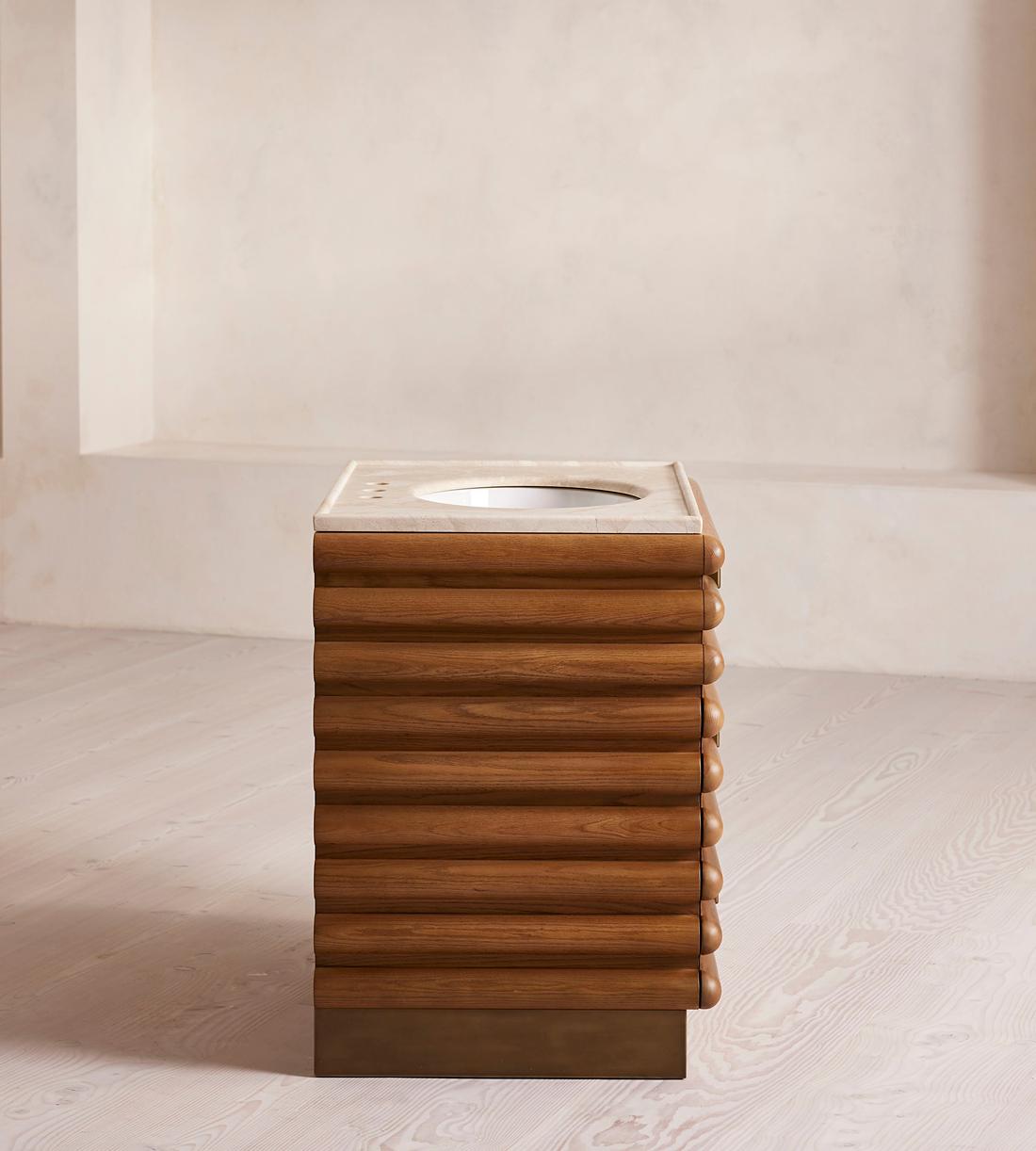 Harrison Single Vanity Unit - Royal Diana Marble - Images - Image 3