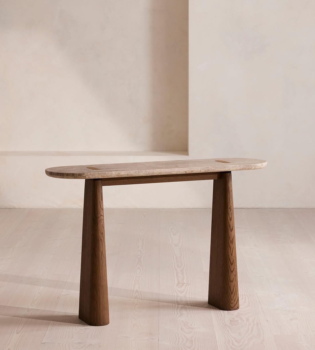 Althea Console Table - Silver Travertine - Listing - Image 2