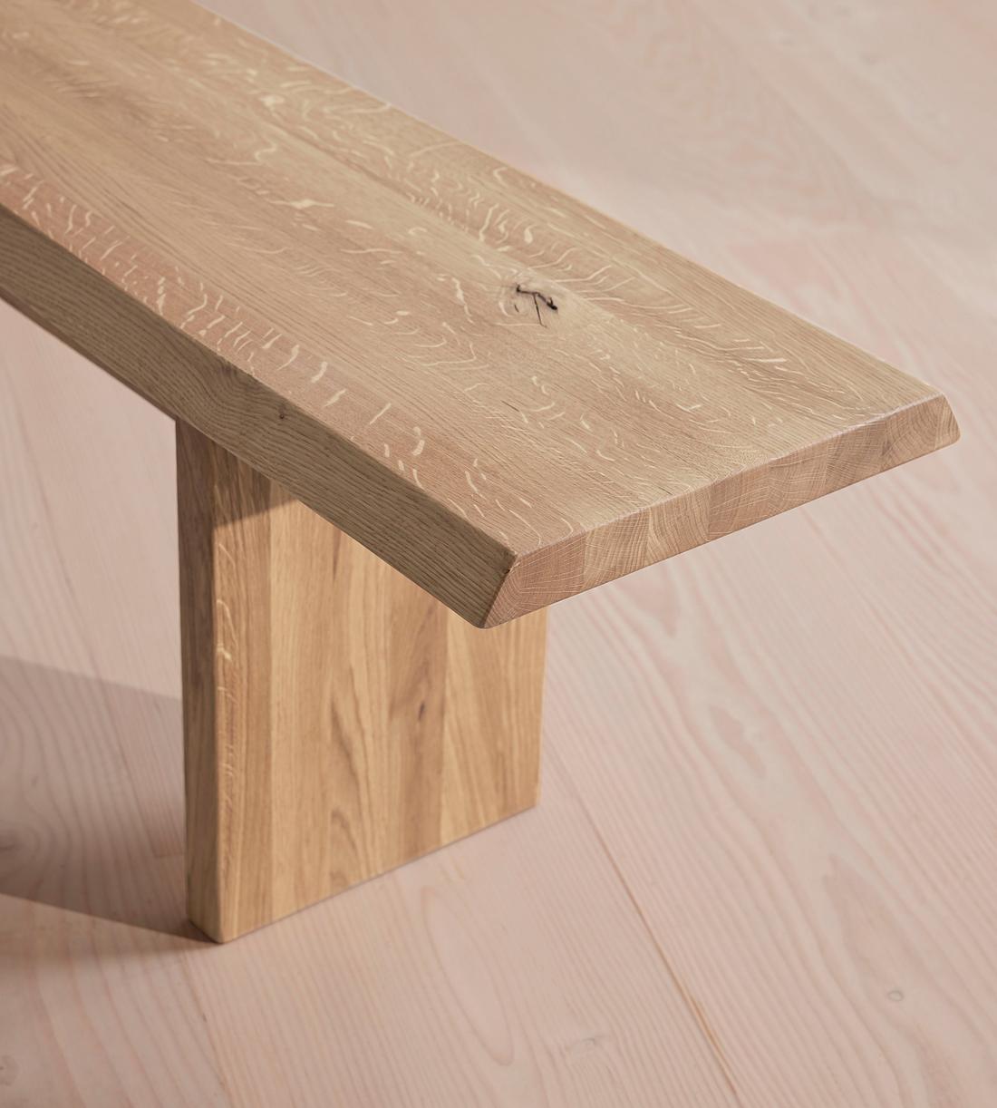 Matis Bench - Grey Oak - 220cm - EU - Images - Image 4