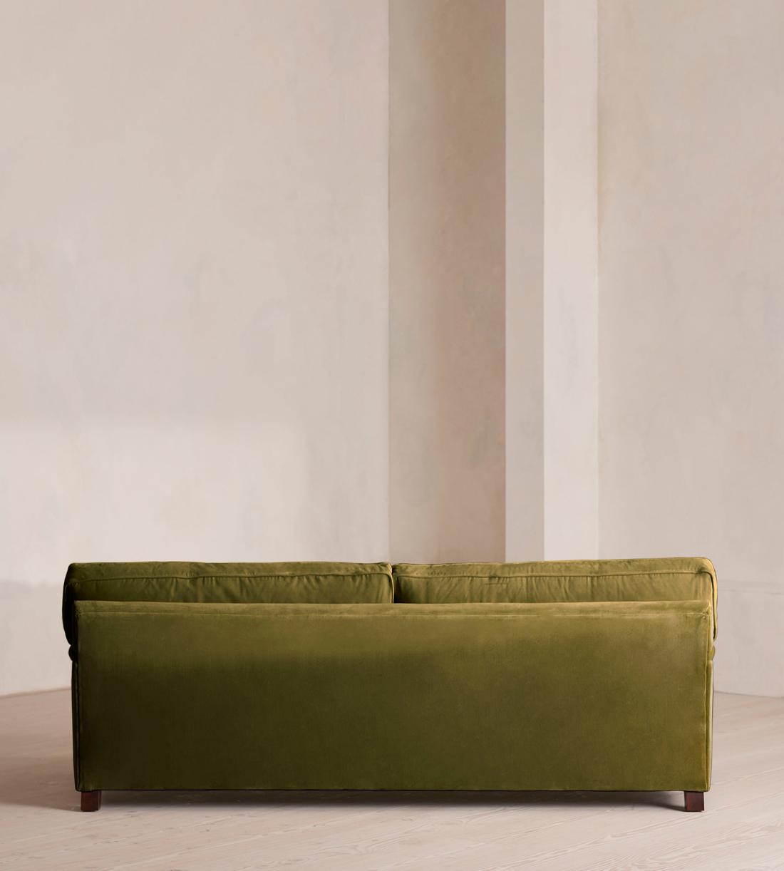 Arundel Four Seater Sofa - Velvet - Olive - Images - Image 4