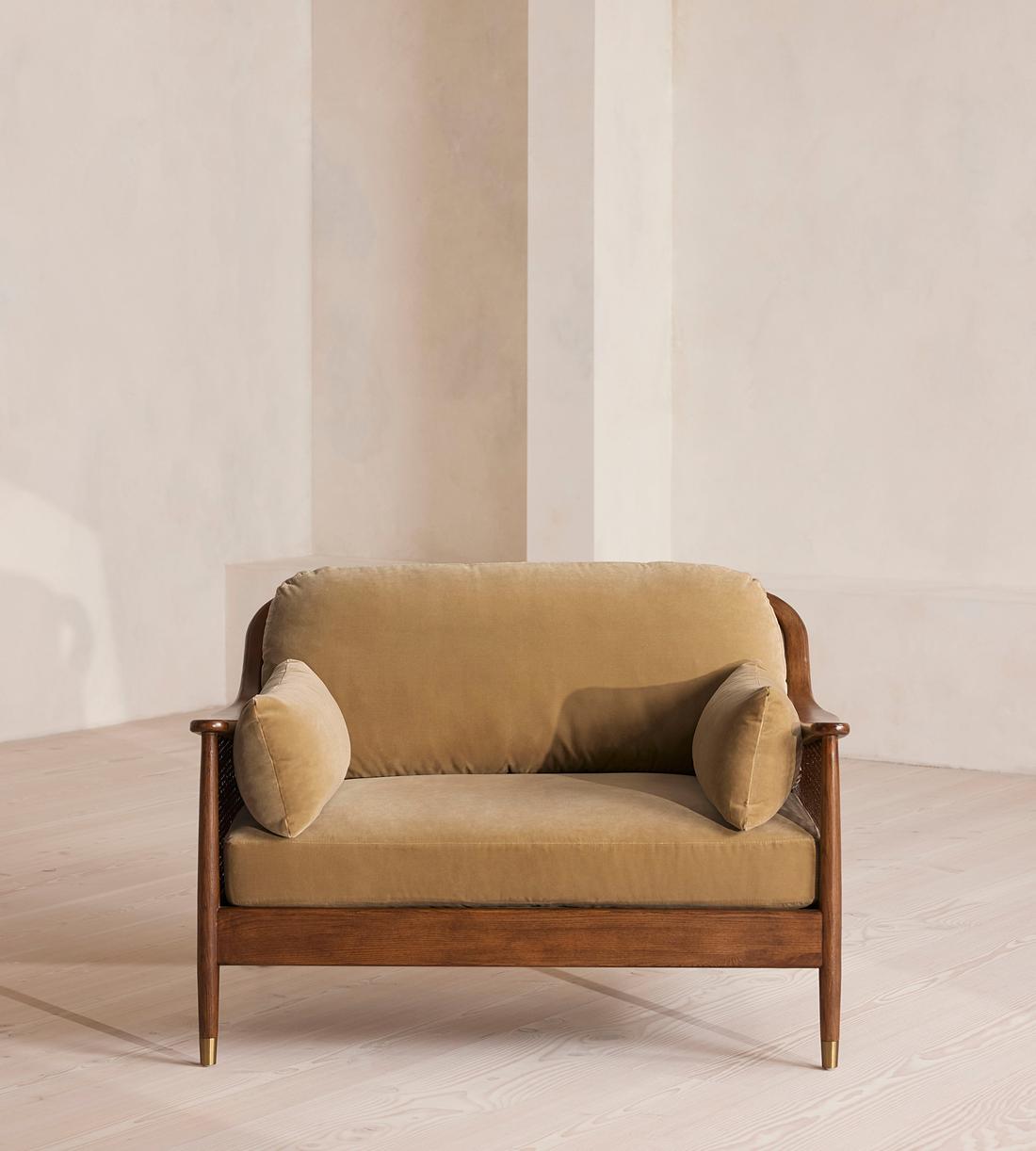 Atlanta Loveseat - Velvet - Camel - US - Listing - Image 2