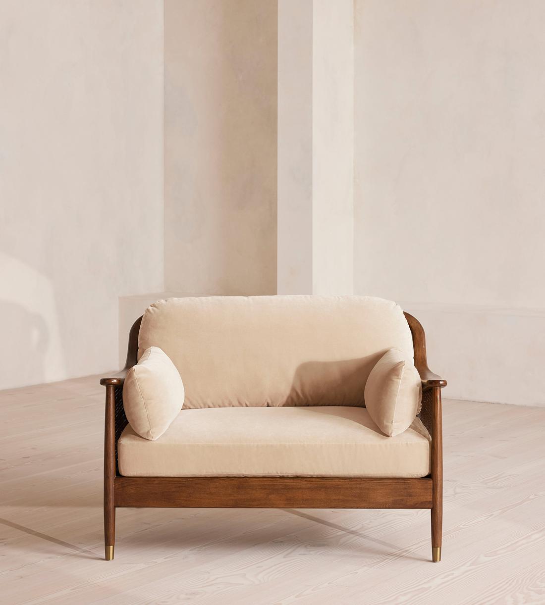 Atlanta Loveseat - Velvet - Porcelain - Listing - Image 2