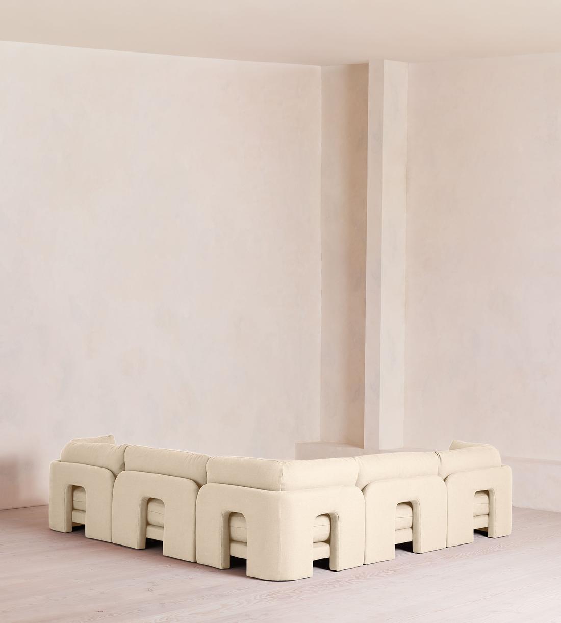 Odell Modular Sofa - Corner Sofa - Linen - Bisque - Images - Image 3