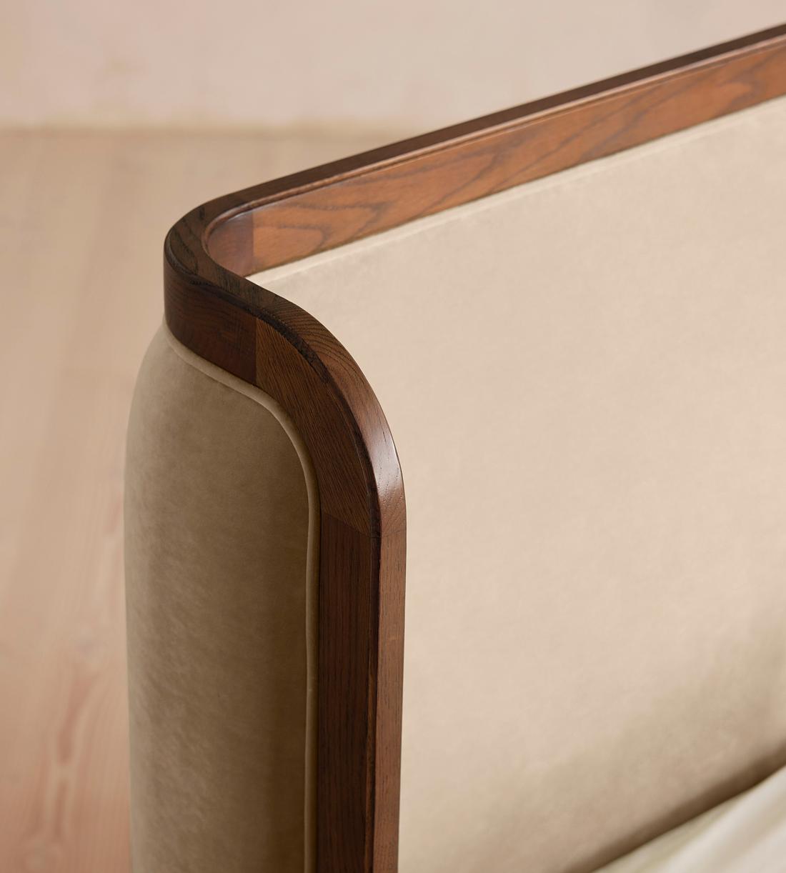 Belsa Bed - King - Velvet - Oyster - US - Images - Image 3
