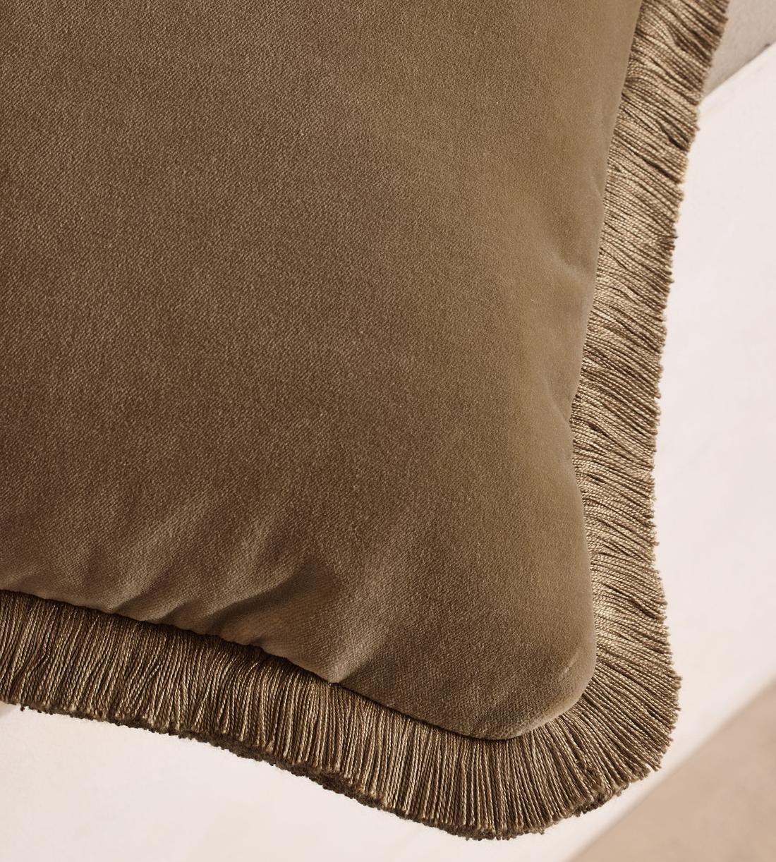 Margeaux Square Cushion - Truffle - Images - Image 5