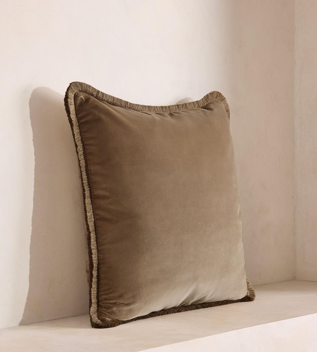 Margeaux Large Square Cushion - Truffle - US - Listing - Image 2