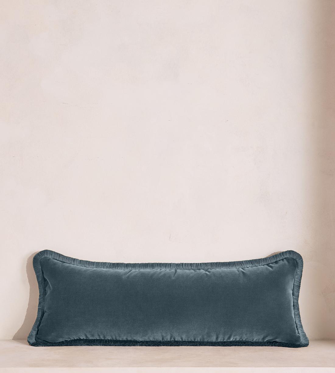 Margeaux Bolster Cushion - Grey Blue - Listing - Image 1