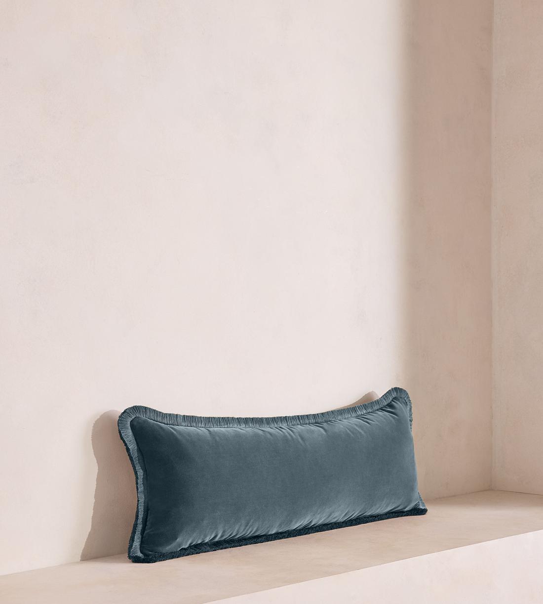Margeaux Bolster Cushion - Grey Blue - Listing - Image 2