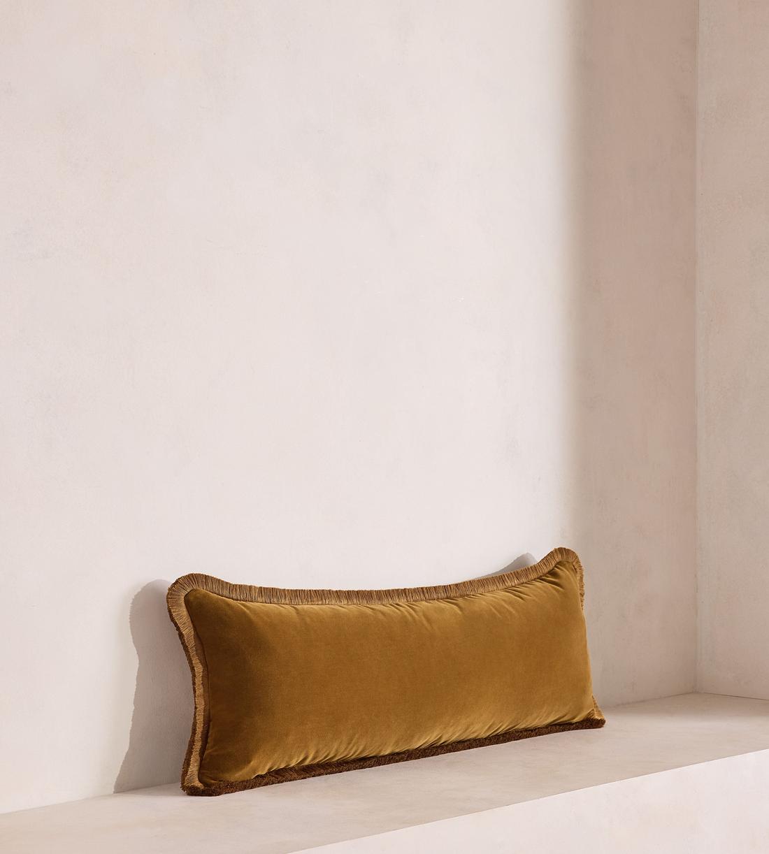Margeaux Bolster Cushion - Mustard - Listing - Image 2