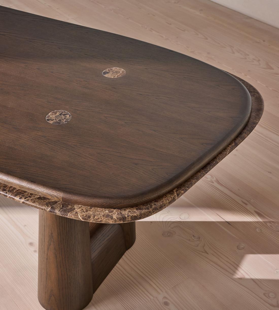 Cadenza Dining Table - Dark Emperador - Images - Image 9