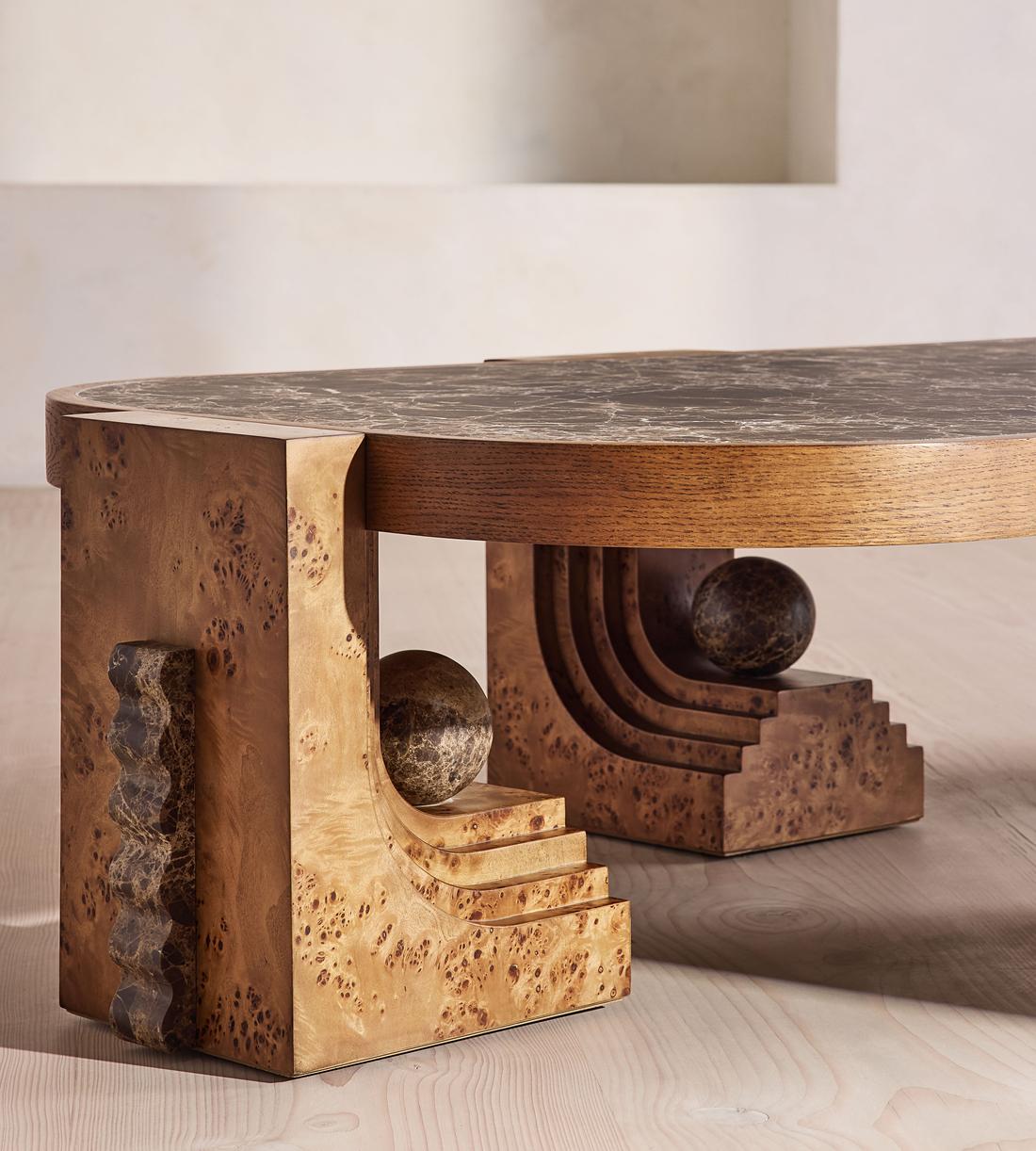 Emmeline Coffee Table - Dark Emperador - Images - Image 7