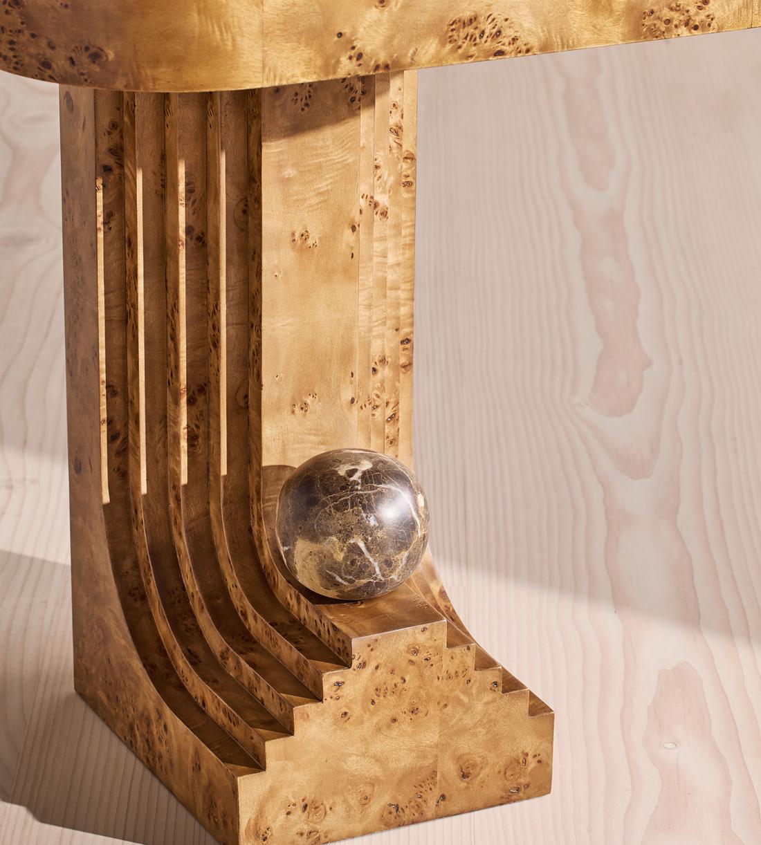 Emmeline Side Table - Dark Emperador - Images - Image 7