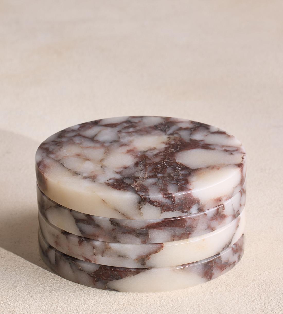 Hanson Coasters - Calacutta Viola Marble - Listing - Image 1