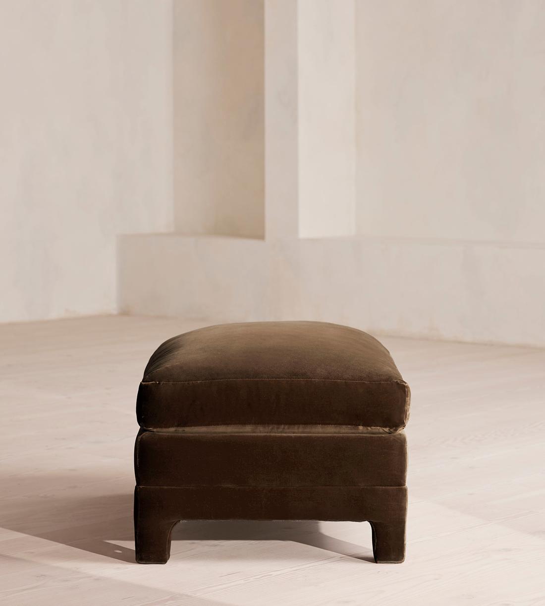 Ashford Ottoman - Velvet - Chocolate - US - Images - Image 3