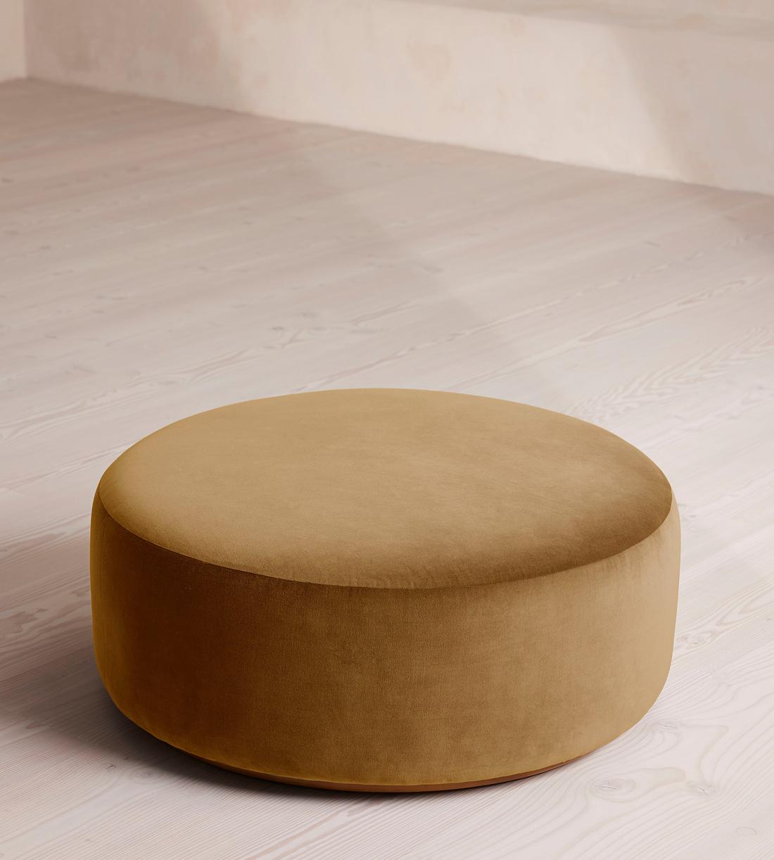 Aline Ottoman - Velvet - Mustard - US - Listing - Image 2