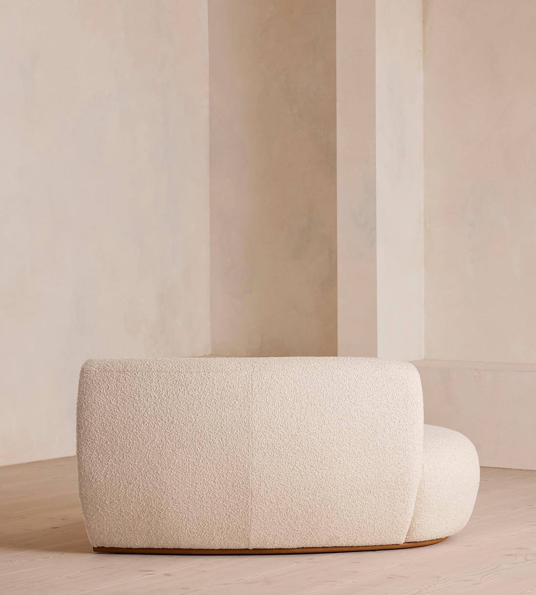 Aline Serpentine Sectional Sofa - Left Section - Natural Boucle - US - Image 3