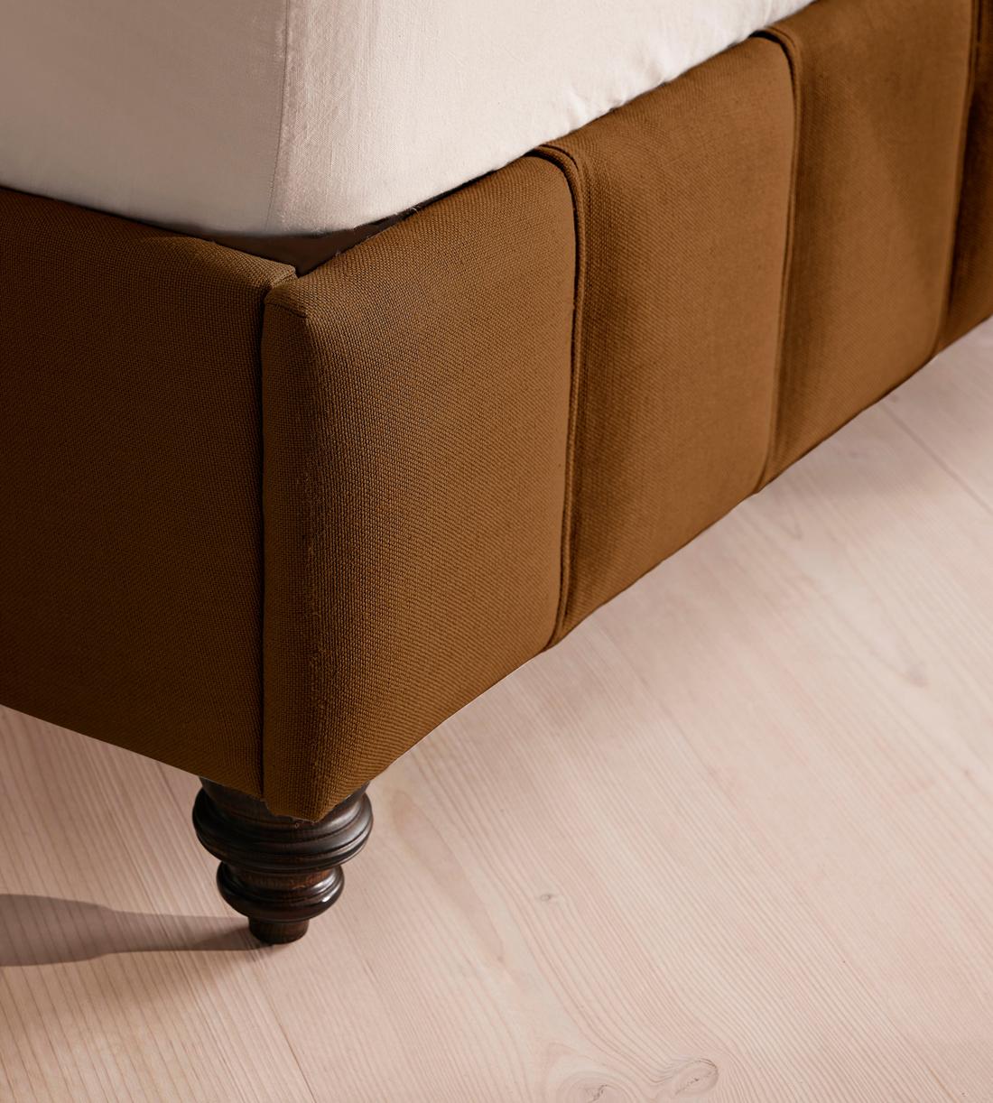 Manette Bed - Full - Linen - Terracotta - US - Images - Image 4