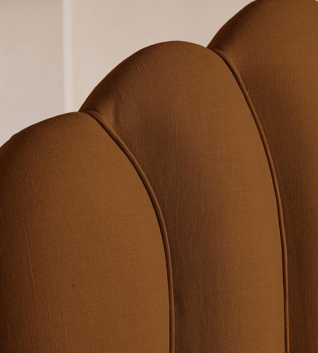 Manette Bed - King - Linen - Terracotta - UK - Images - Image 3