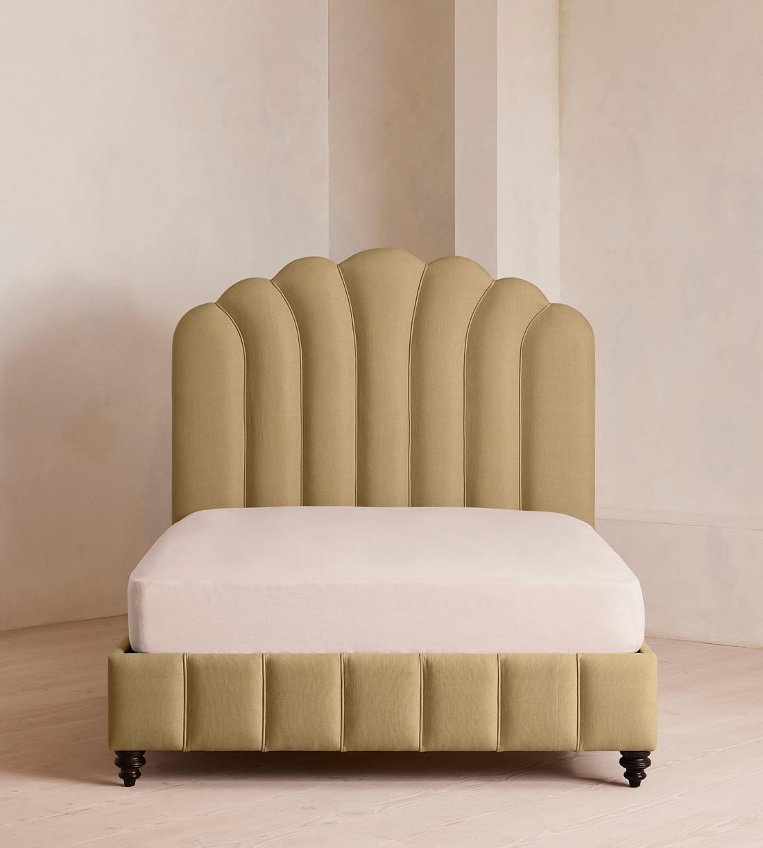 Manette Bed - King - Linen - Wheat - Listing - Image 2