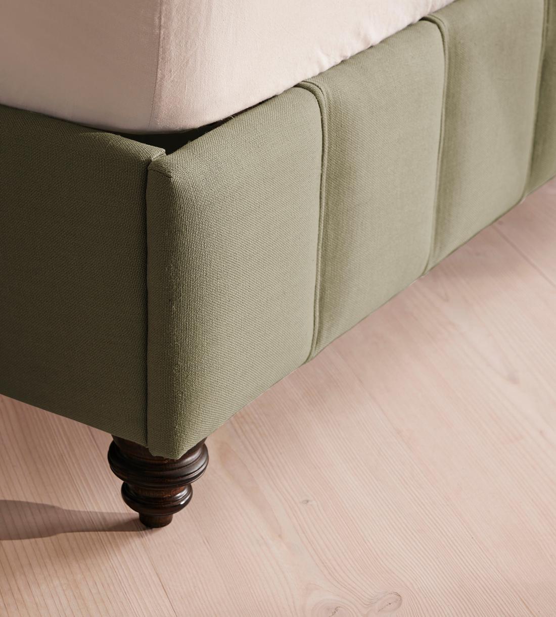 Manette Bed - Double - Linen - Sage - Images - Image 4