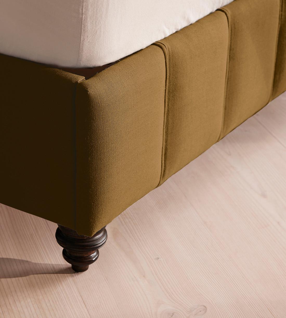 Manette Bed - King - Linen - Ochre - Images - Image 4