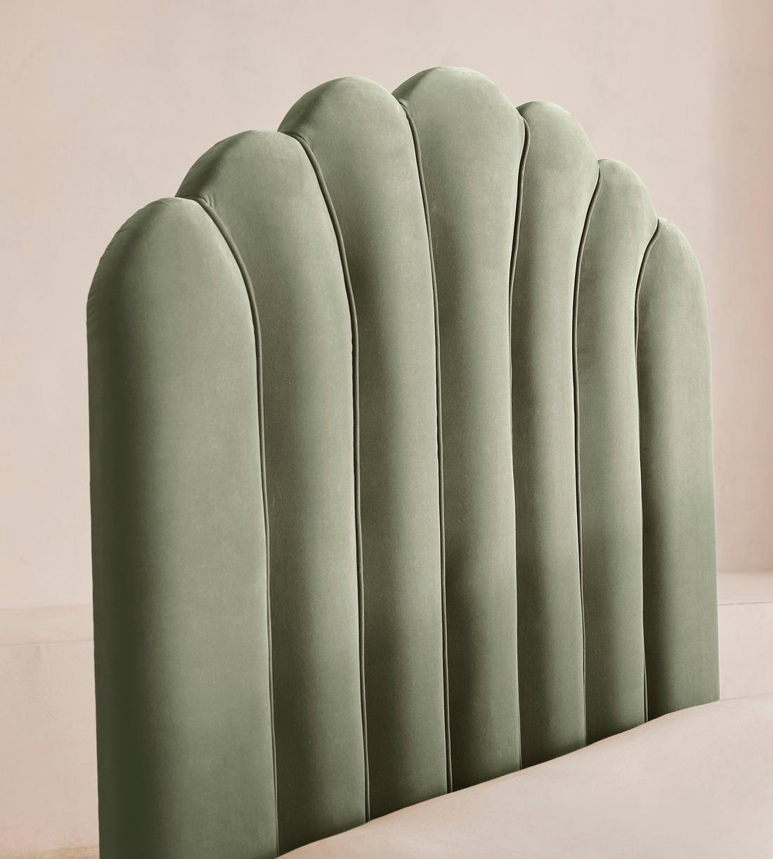 Manette Bed - Double - Velvet - Seafoam - UK - Images - Image 3