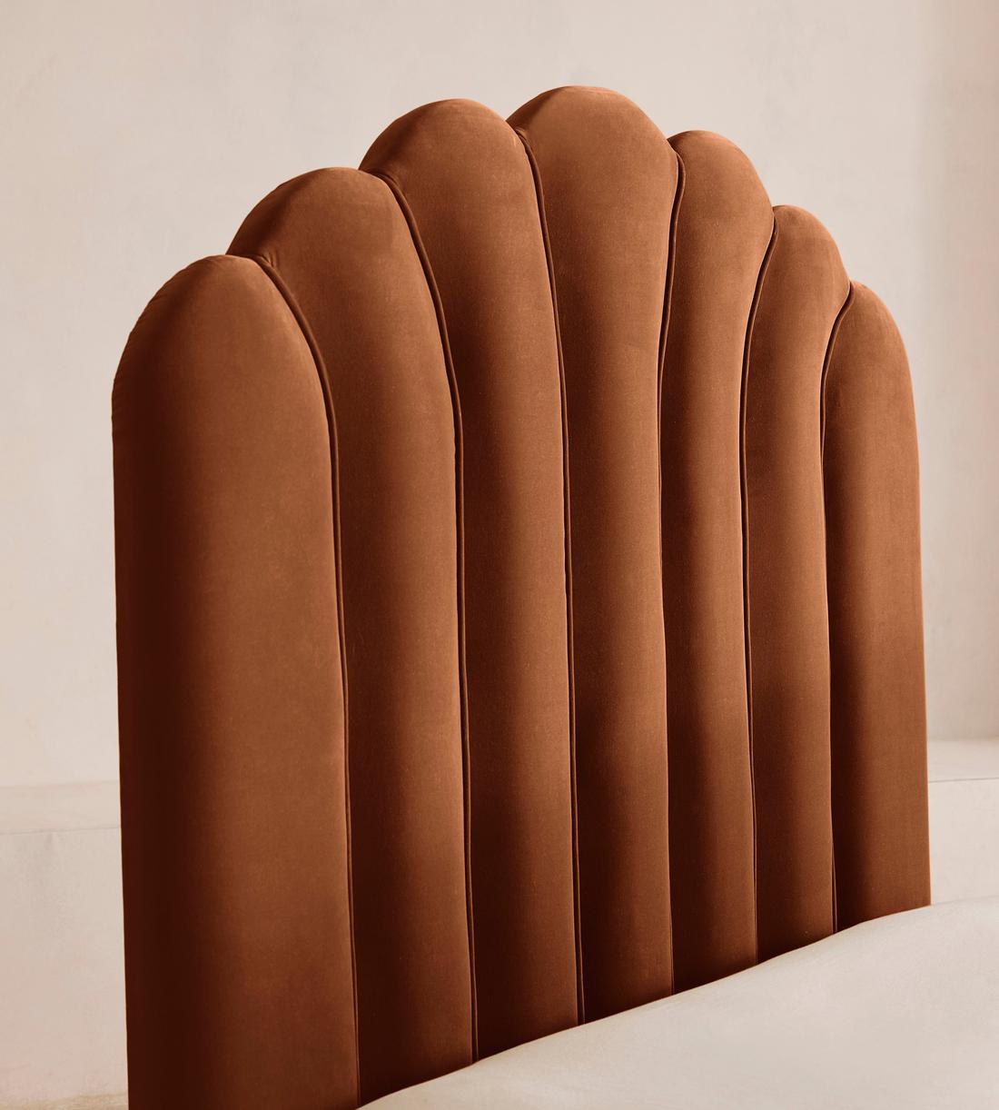 Manette Bed - Double - Velvet - Cinnamon - UK - Images - Image 3