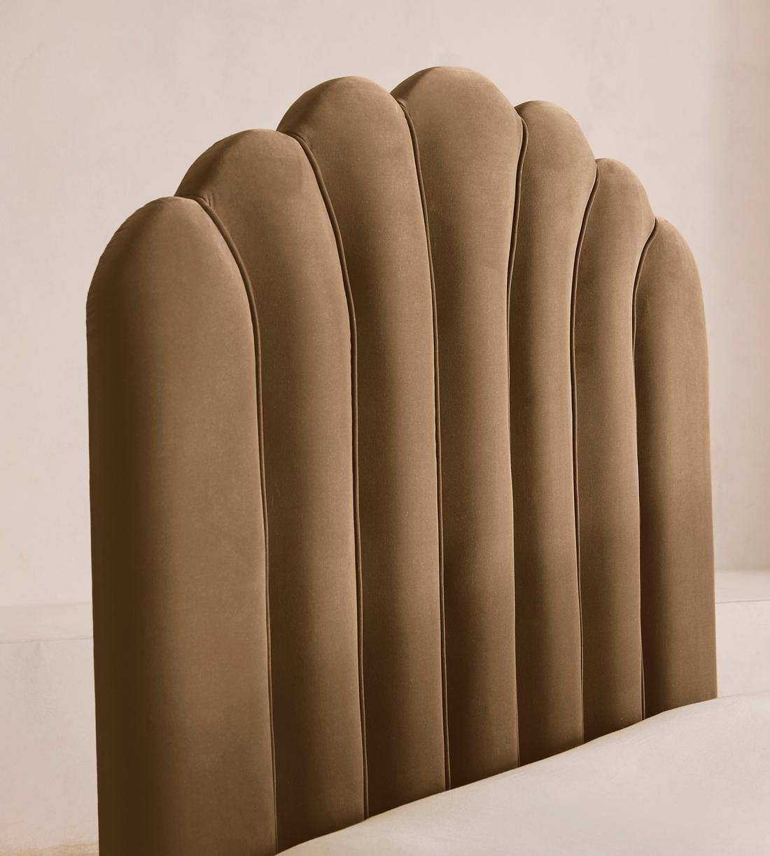 Manette Bed - Full - Velvet - Truffle - US - Images - Image 3