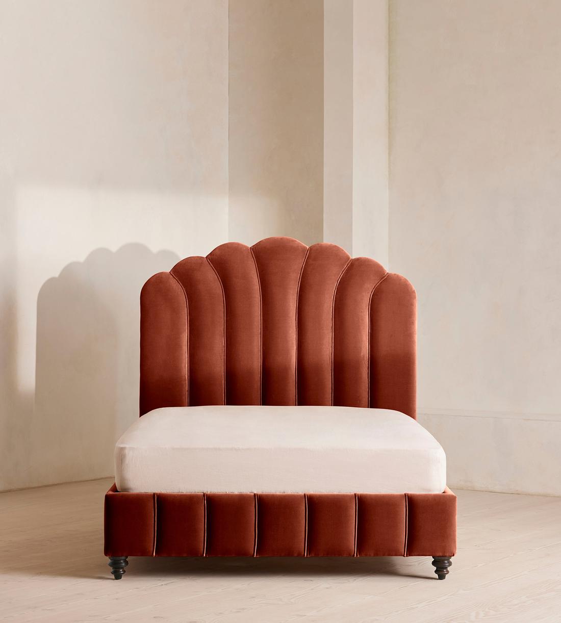 Manette Bed - King - Velvet Rust - Listing - Image 2