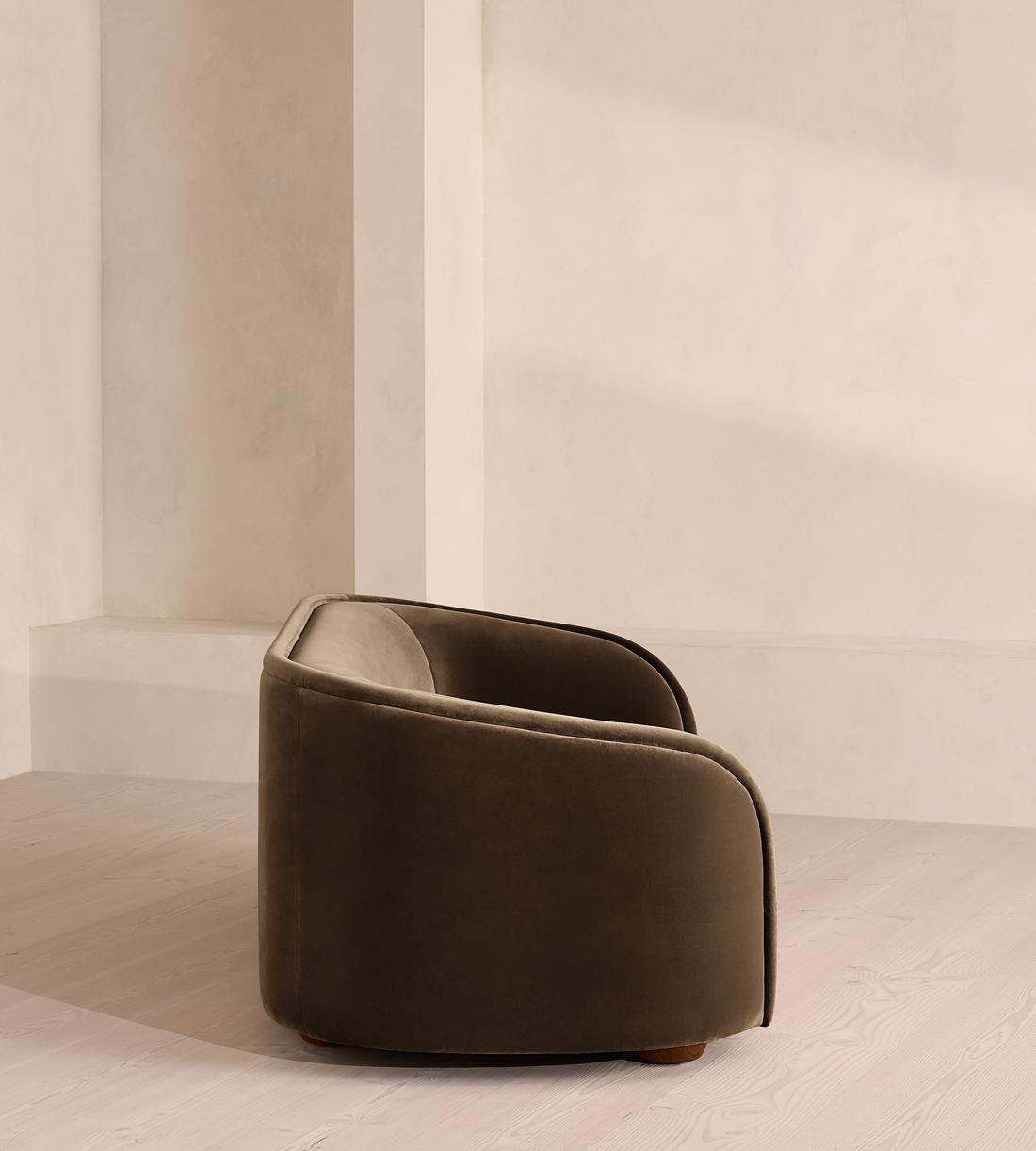 Conall Three Seater Sofa - Velvet - Chocolate - US - Images - Image 5
