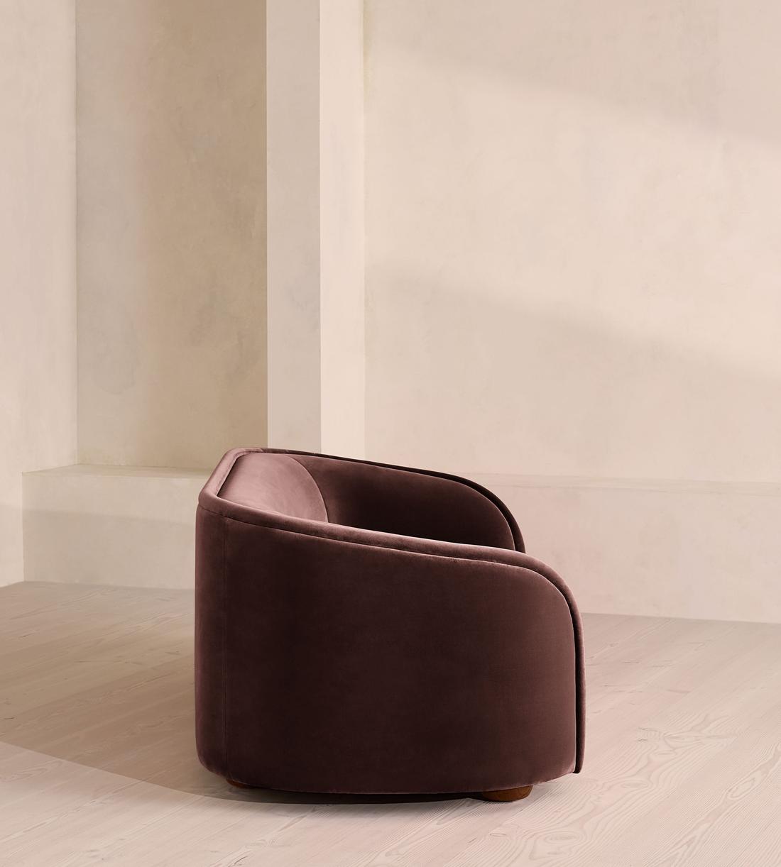 Conall Three Seater Sofa - Velvet - Aubergine - US - Images - Image 3