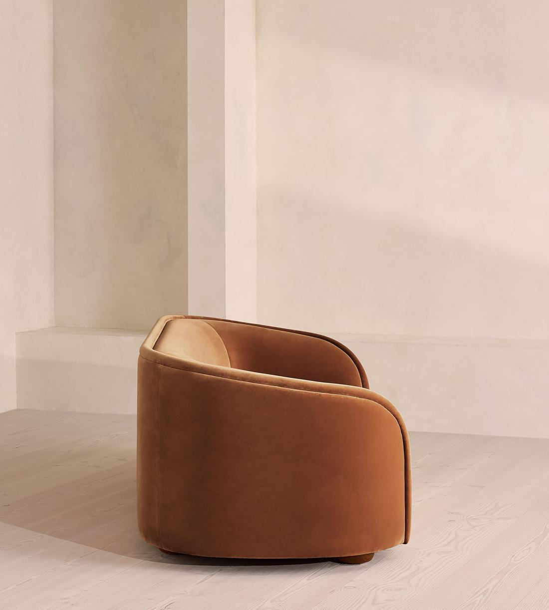 Conall Three Seater Sofa - Velvet - Cinnamon - US - Images - Image 3
