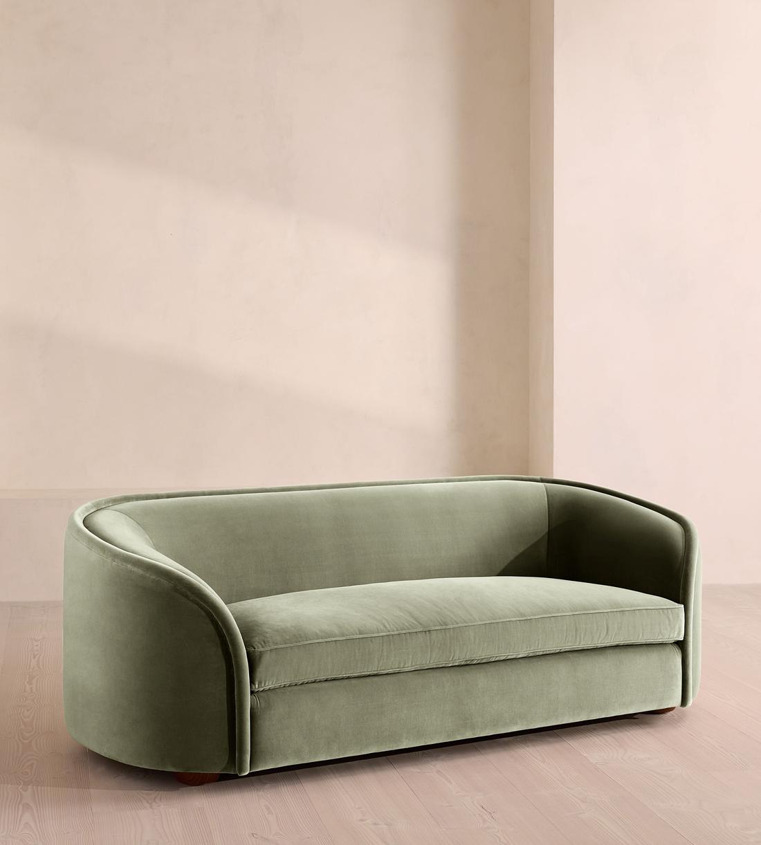 Conall Three Seater Sofa - Velvet - Seafoam - US - Listing - Image 1