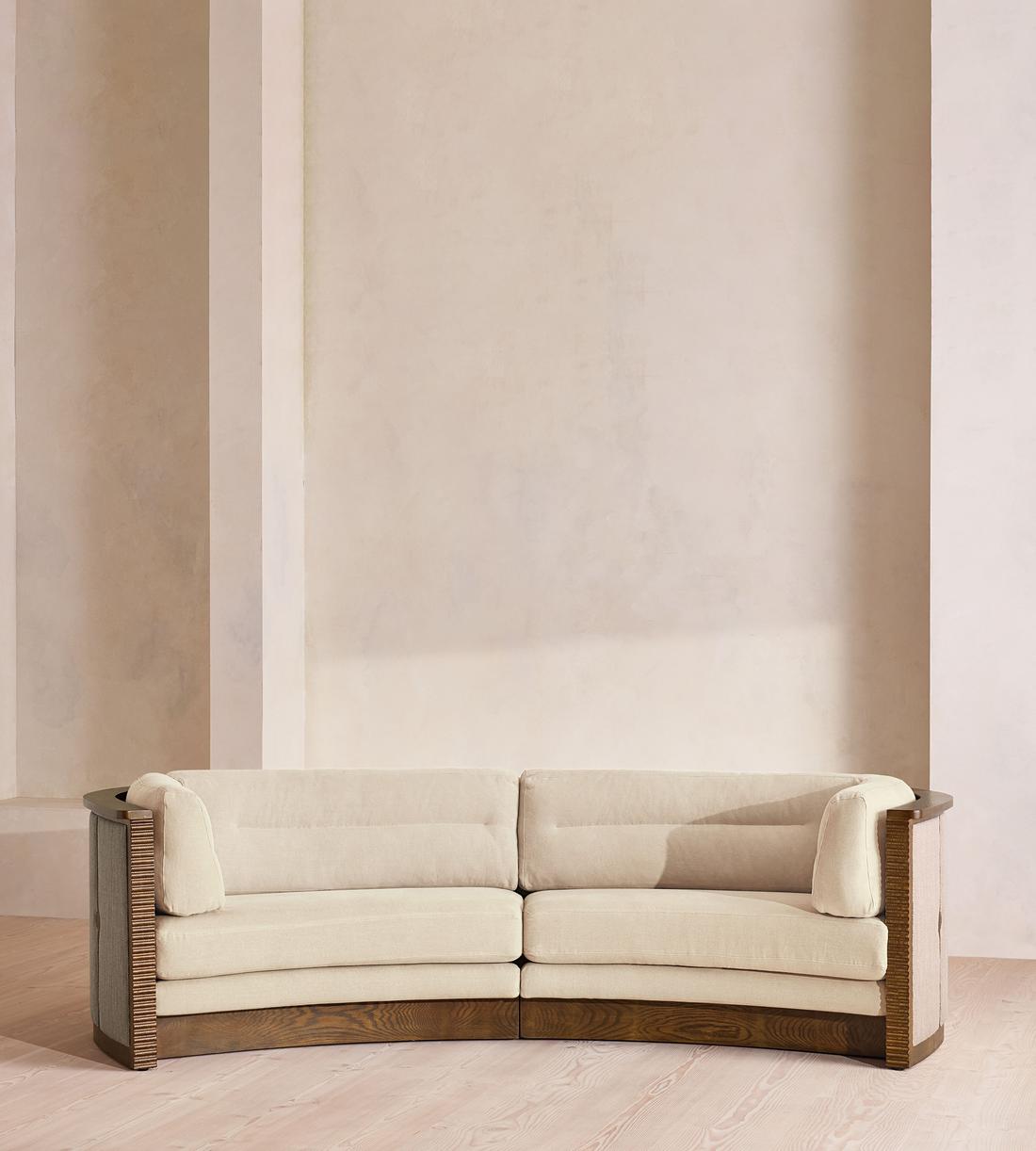 Belmont Sofa - Three Seater - Linen - Bisque - US - Listing - Image 2