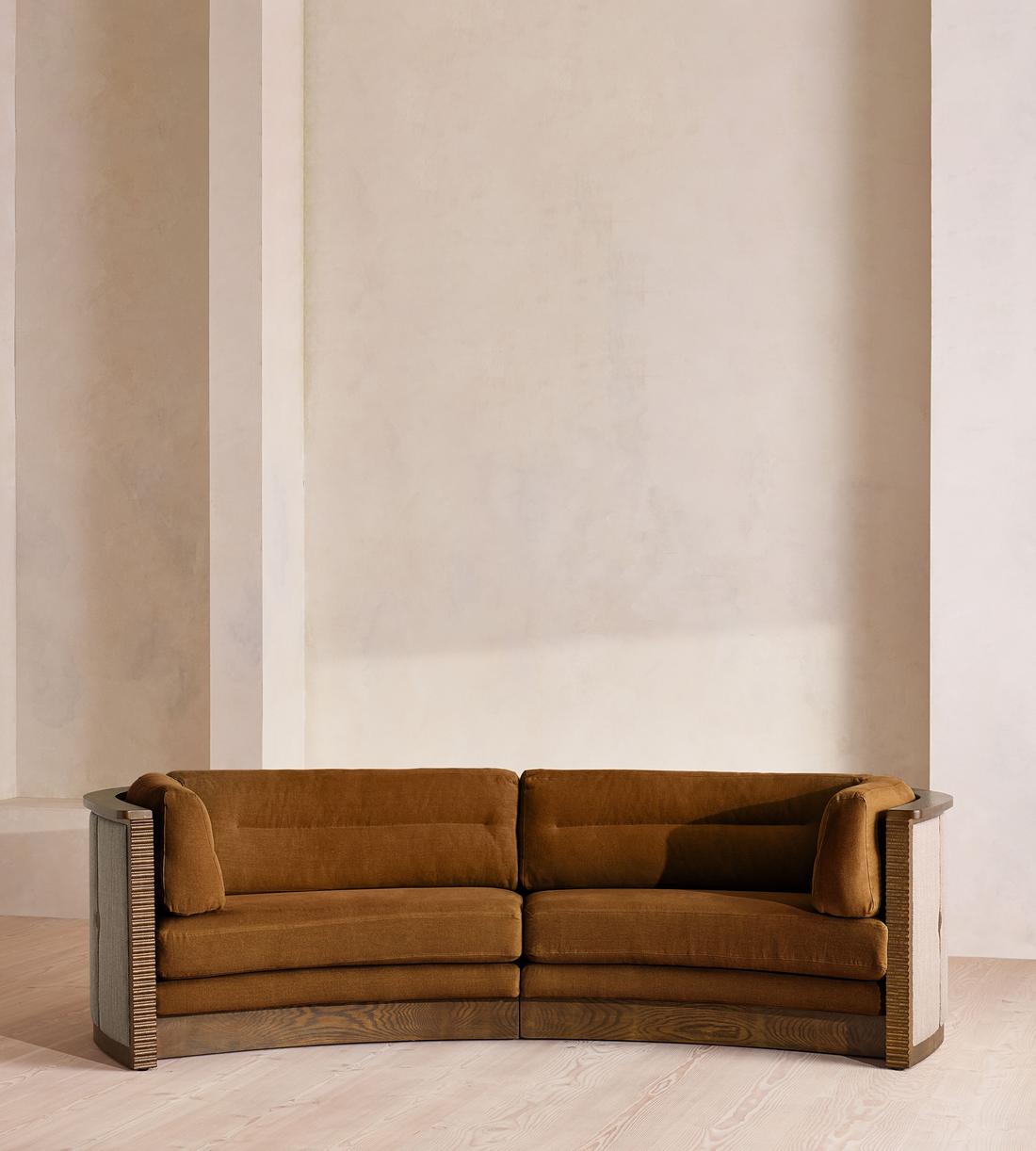 Belmont Sofa - Three Seater - Linen - Terracotta - US - Listing - Image 2