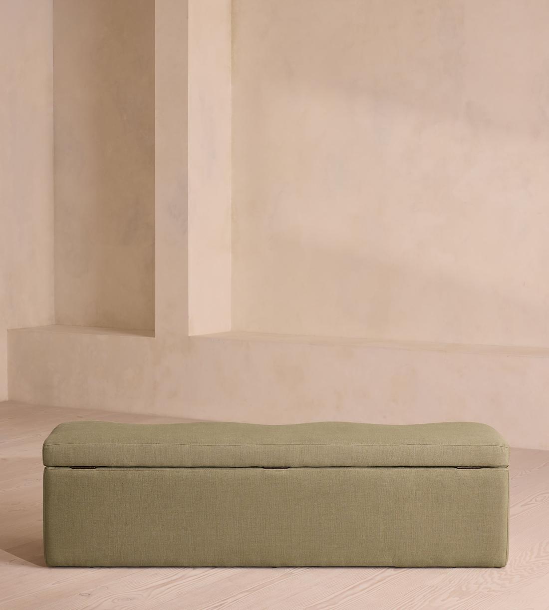 Eli Storage Bench - Linen - Sage - Images - Image 6