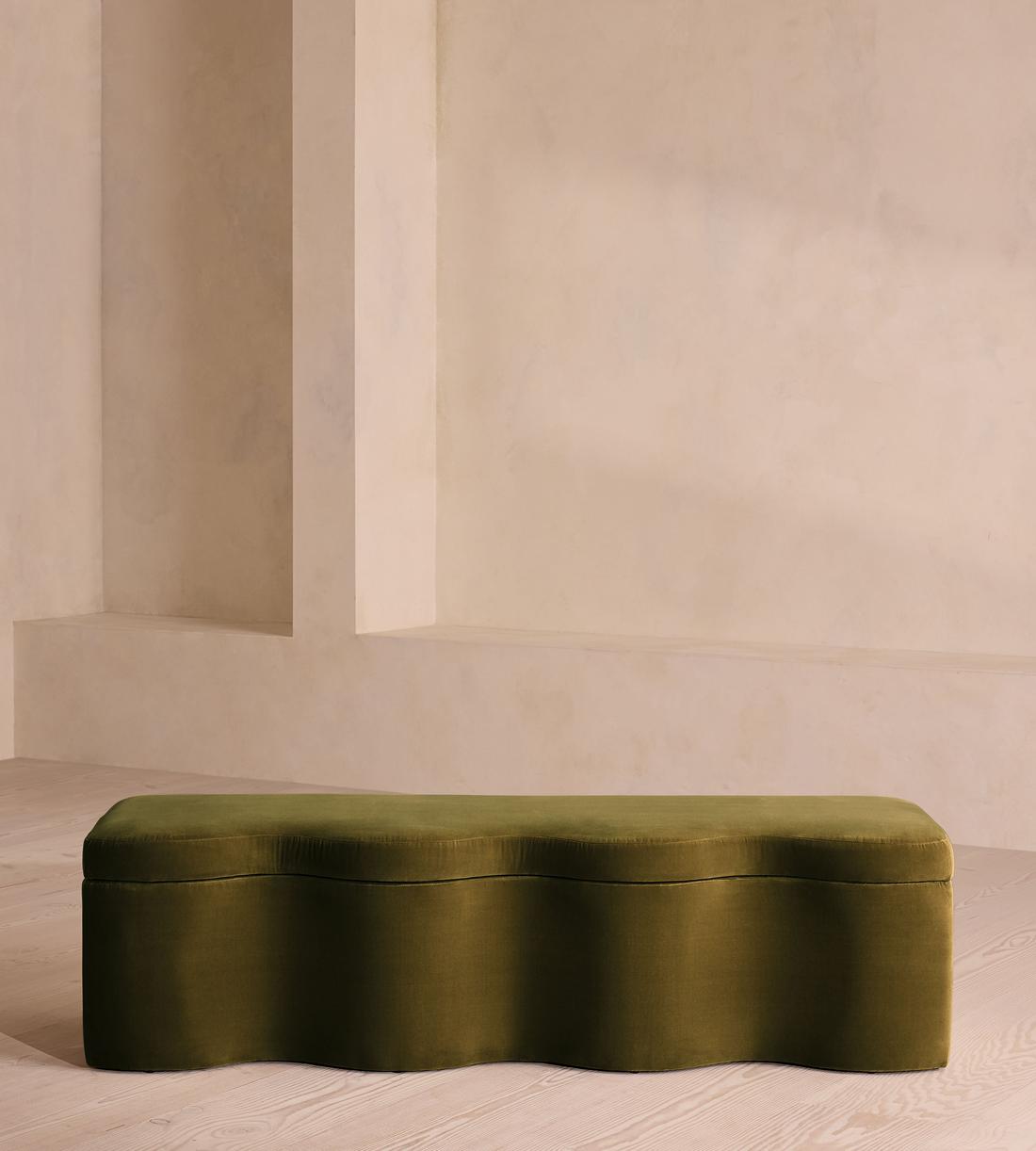 Eli Storage Bench - Olive Velvet - Listing - Image 2