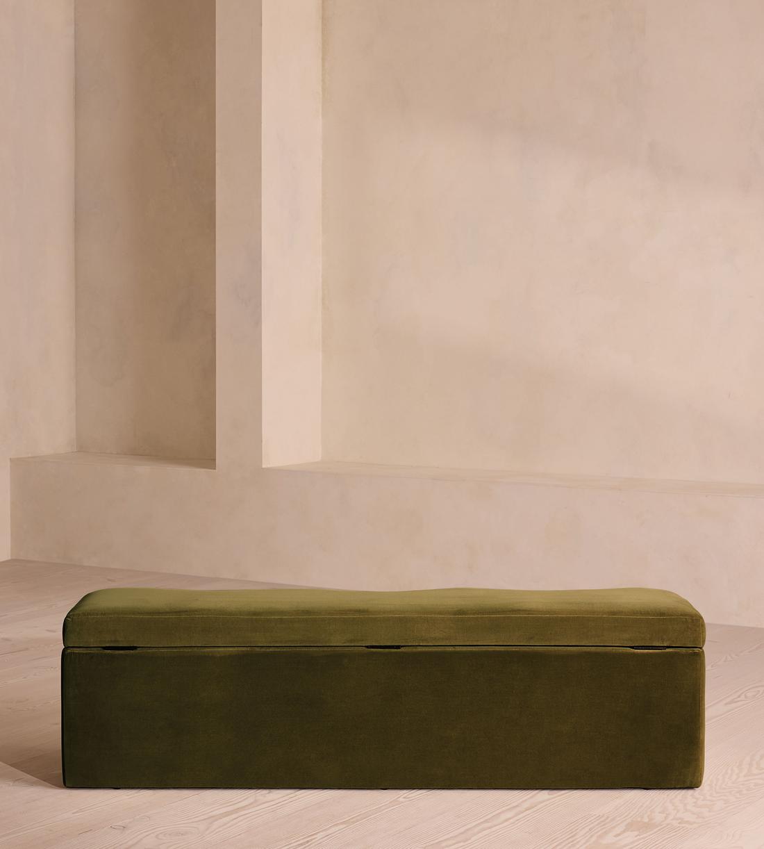 Eli Storage Bench - Olive Velvet - Images - Image 5