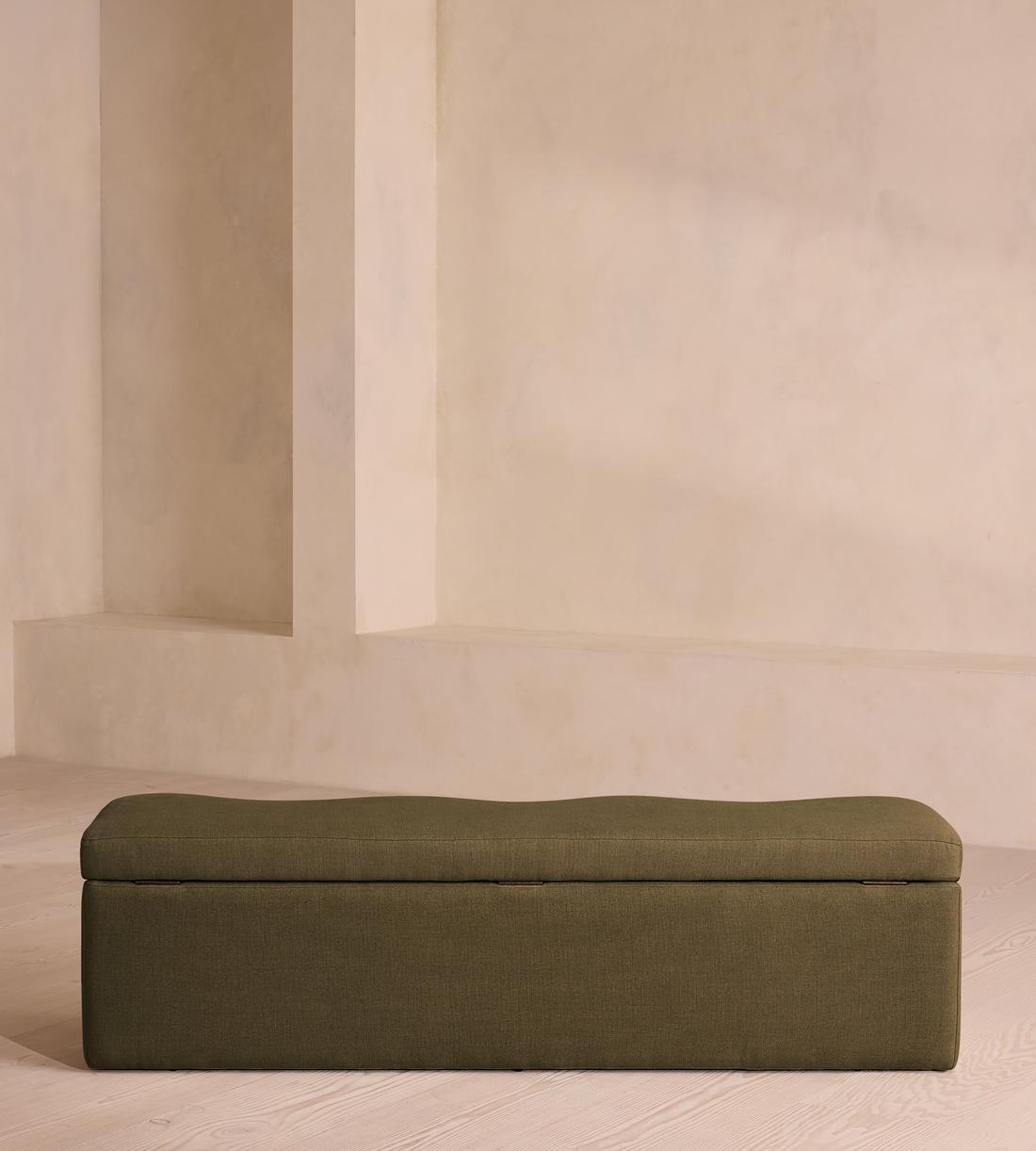 Eli Storage Bench - Linen - Olive - Images - Image 5
