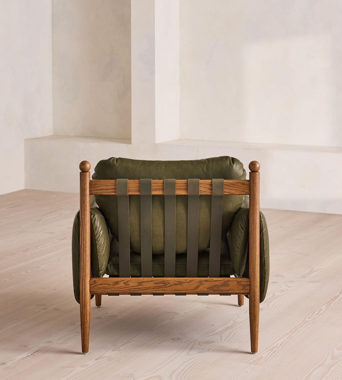 Casper Armchair - Leather - Moss - US - Images - Image 5