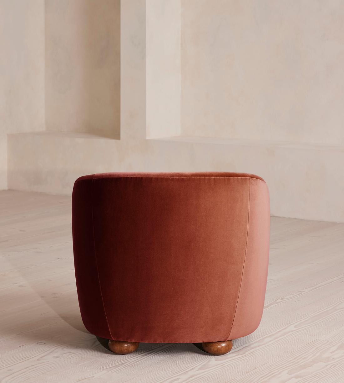 Blair Tub Armchair - Velvet - Rust - UK - Images - Image 4