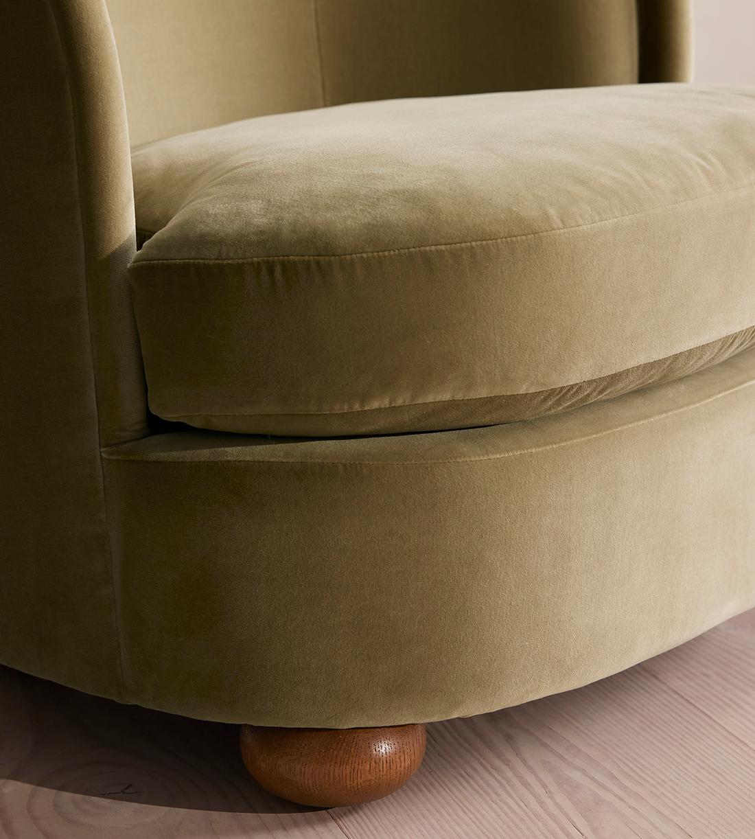Blair Tub Armchair - Velvet - Lichen - Images - Image 5