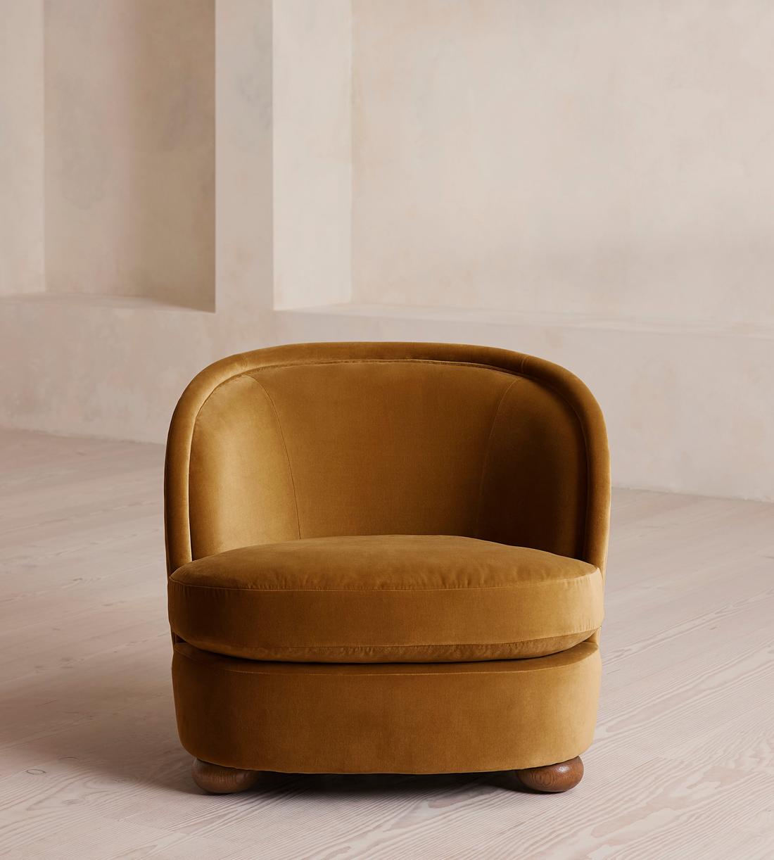 Blair Tub Armchair - Velvet - Mustard - US - Listing - Image 4