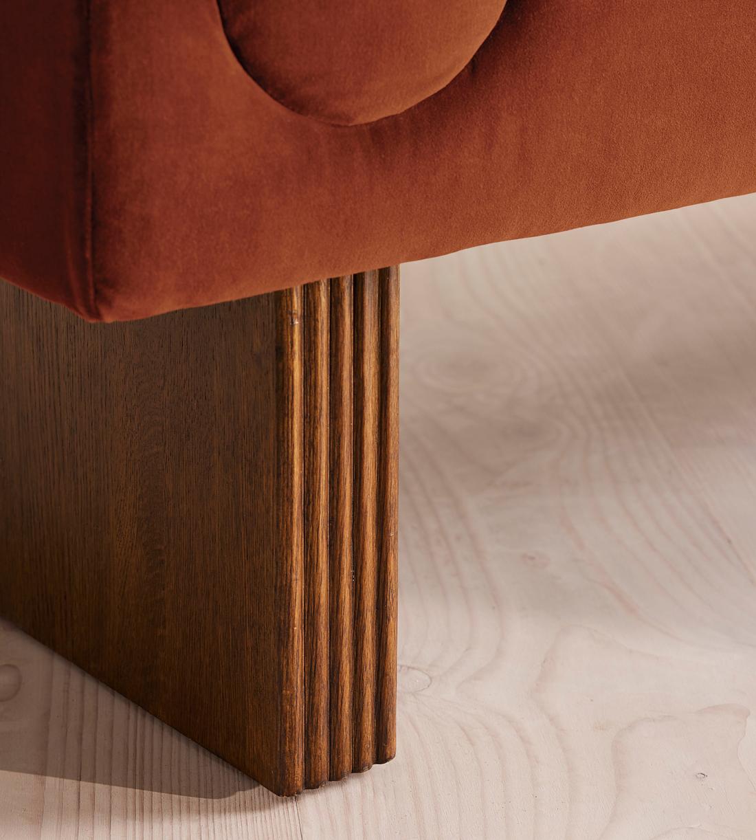Esther Bench - Velvet - Rust - US - Images - Image 5